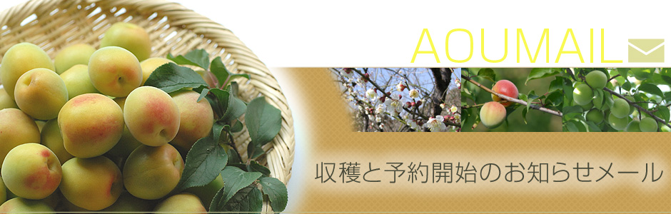 収穫と予約開始のお知らせメール