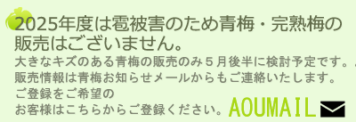 青梅・完熟梅販売 通販 予約