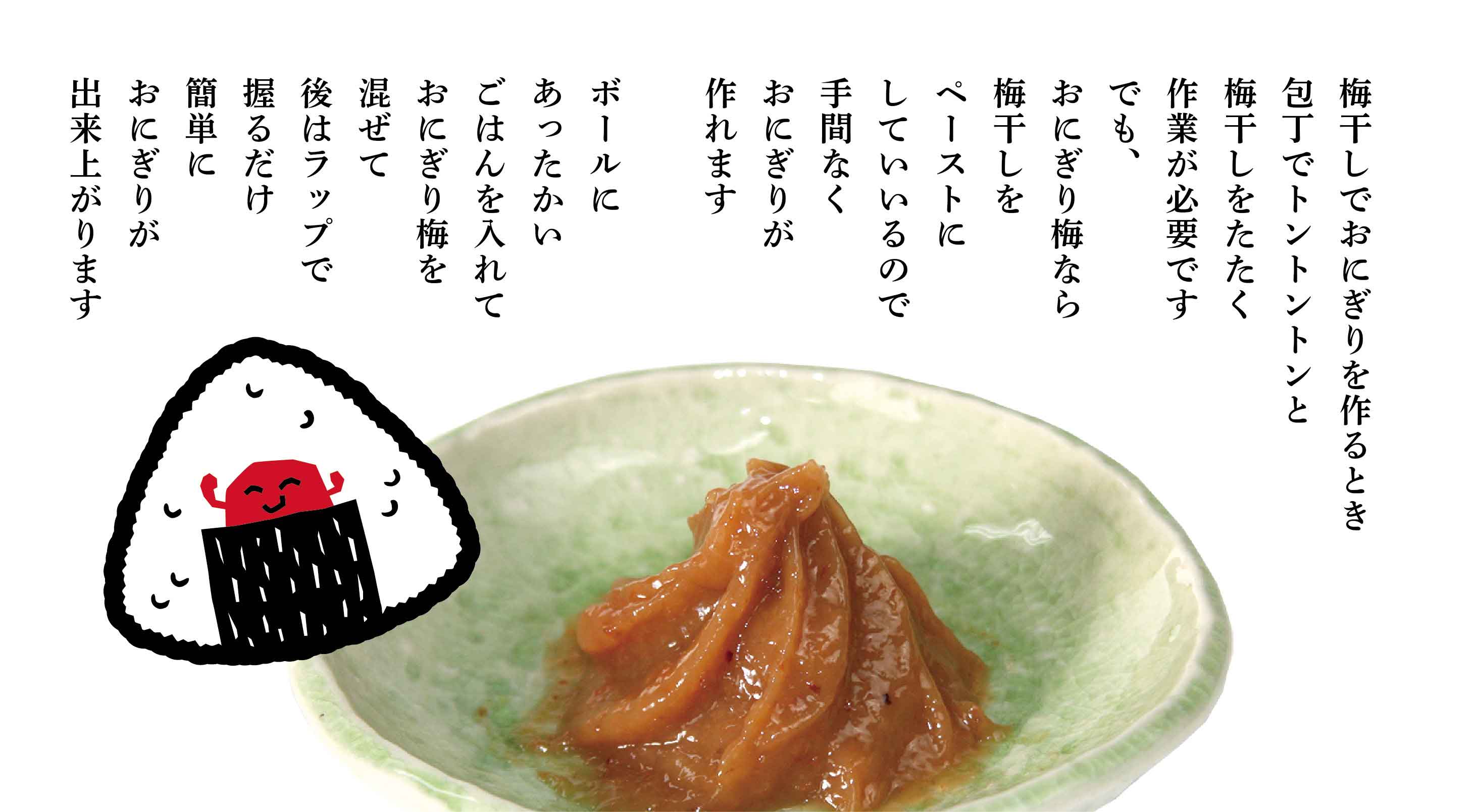おにぎり梅160g(梅干しペースト)
